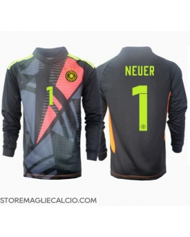 Germania Manuel Neuer #1 Portiere Maglia Gara Casa Repliche Europei 2024 Maniche Lunghe